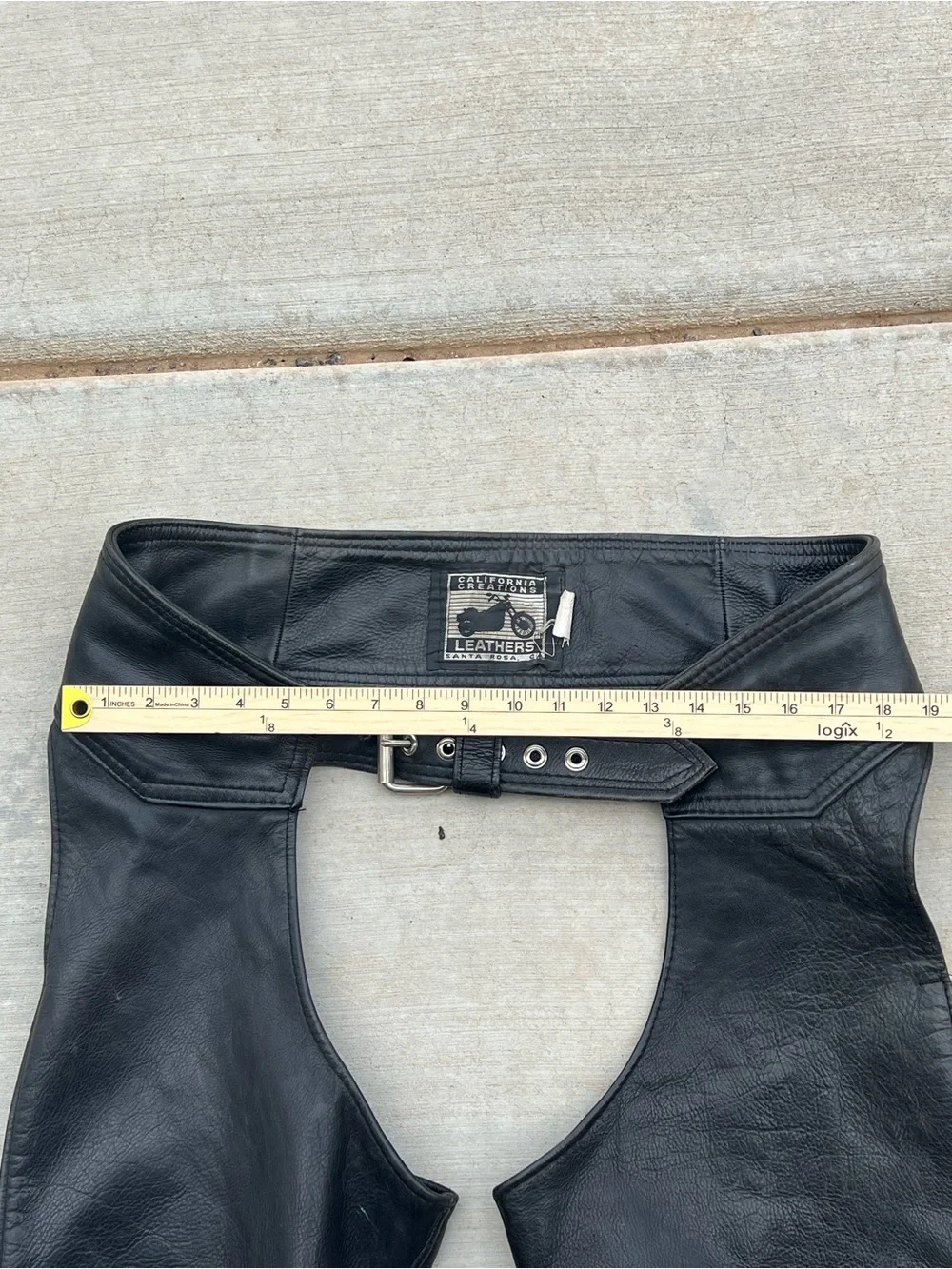 Vintage California Creations Leathers Men’s Leather Chaps- XL-Preowned
